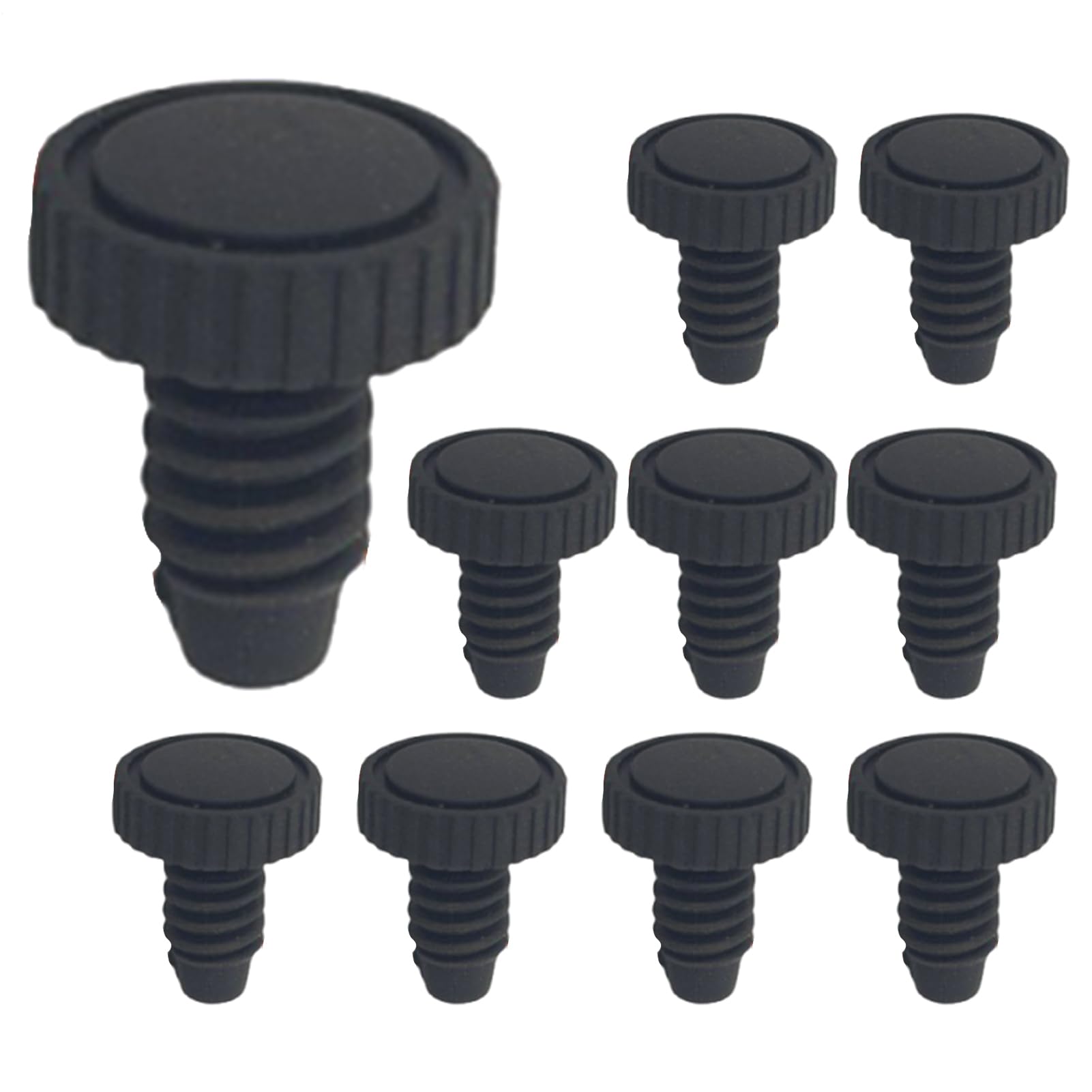 Pool Cue Bottom Cover 10 piezas Billiards Bumper Protector 0,68 pulgadas Dust Proof Replacement Cap Sleeve Lightweight Materials