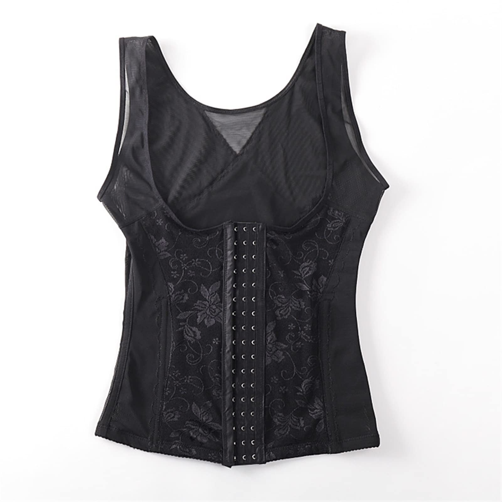 MMRTDJDR Tops de Entrenamiento Transpirables para Mujer, Ropa Moldeadora con Control de Barriga, Camiseta sin Mangas Ajustada, Ropa Interior, Chaleco de compresión, Camiseta Interior con corsé