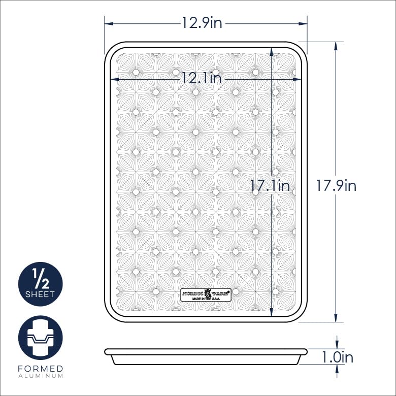 Nordicwarevintagestarburstembossedhalfsheet Urban Country Home Decor Nordic ware vintage starburst embossed half sheet urban country home decor