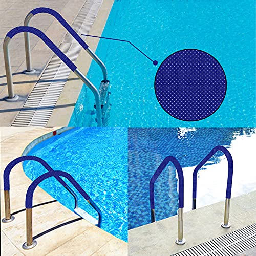 Barandal para piscina de acero inoxidable CGF con cubierta azul 4ft miniatura 7