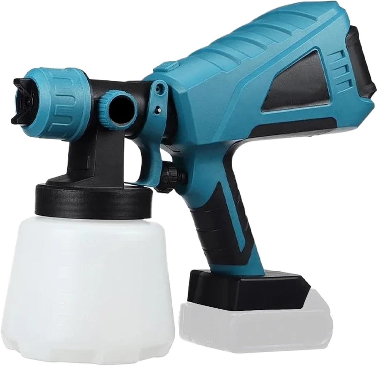 18V 1500W Electric Cordless Spray Gun High Power Paint Sprayer Auto Furniture Steel Coating Airbrush Compatible with Ma-kita18V Battery
