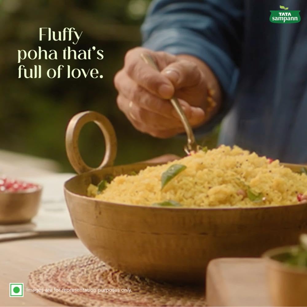 Tata Sampann, High in Fibre Popular Poha(Thick), 500g - Image 4 thumbnail