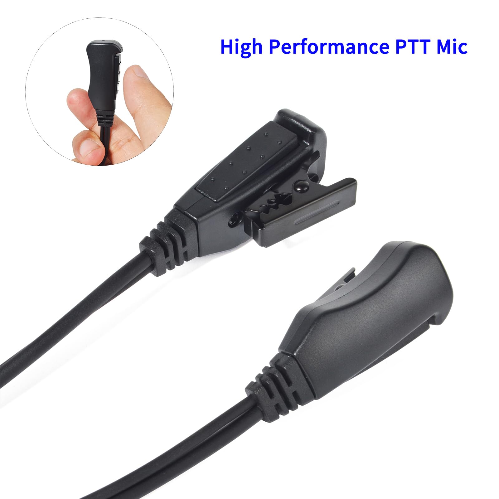 UAYESOK Oreillette radio multi-broches en forme de G compatible avec Motorola, casque de sécurité pour talkie-walkie avec microphone PTT pour Motorola DP2000 DP2400 DP2600 DP3441e DP3661 XPR3300e