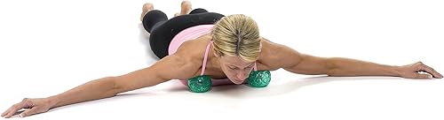 Miniatura 5 de Franklin - Juego de bolas texturizadas de OPTP - 2 bolas inflables de masaje para ejercicio para tensión muscular y alivio miofascial