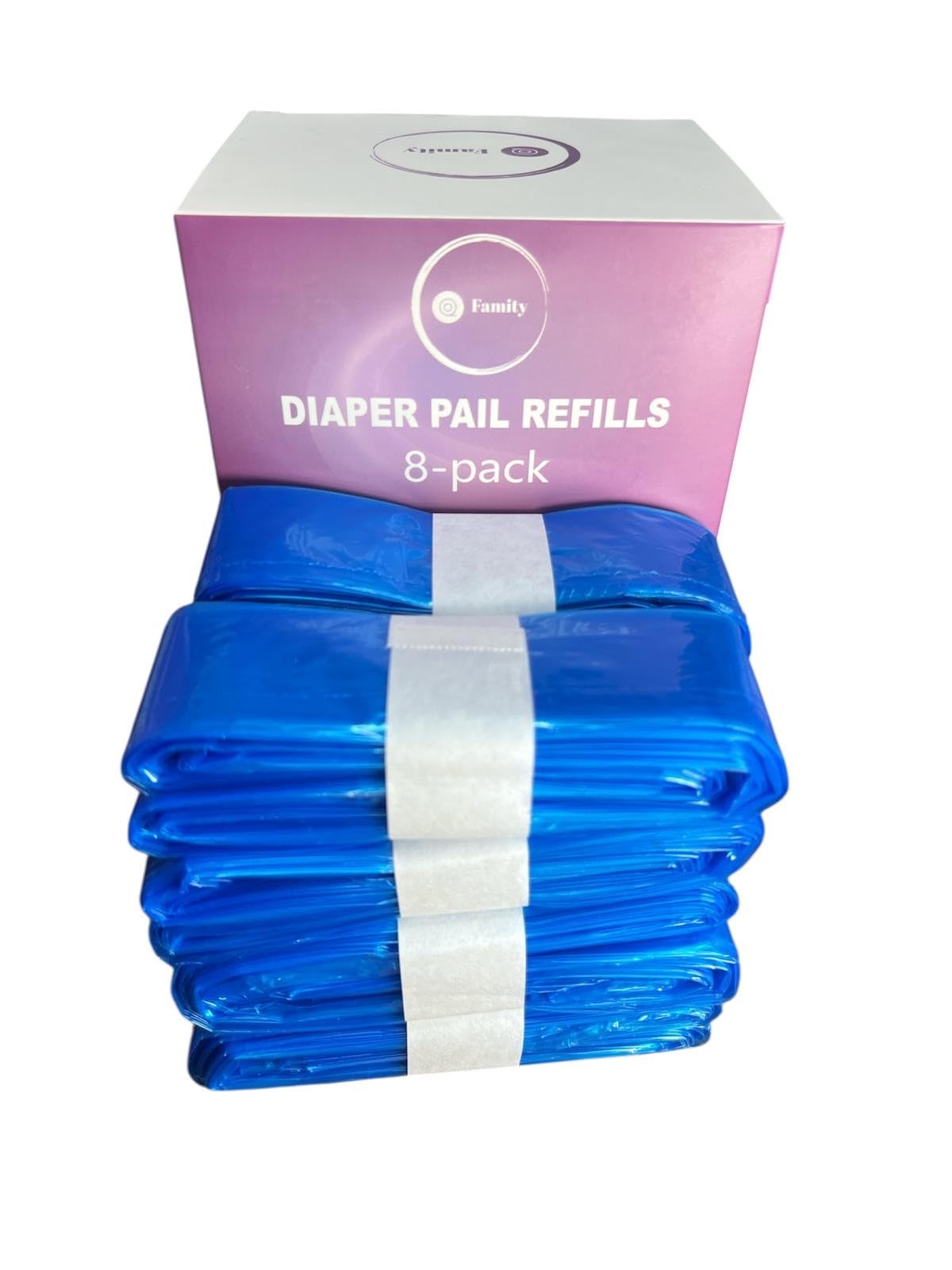 8 Pack Nappy Bin Refills, Each Bag 6.5m long, Nappy Bin Liners, Smellproof,Refill Nappy Bags - Image 3