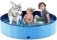 Vista 18 de Jasonwell Piscina Plegable para Baño de Perros y Mascotas, Piscina Colapsible para Perros y Mascotas, Tina de Baño, Piscina Infantil, Piscina