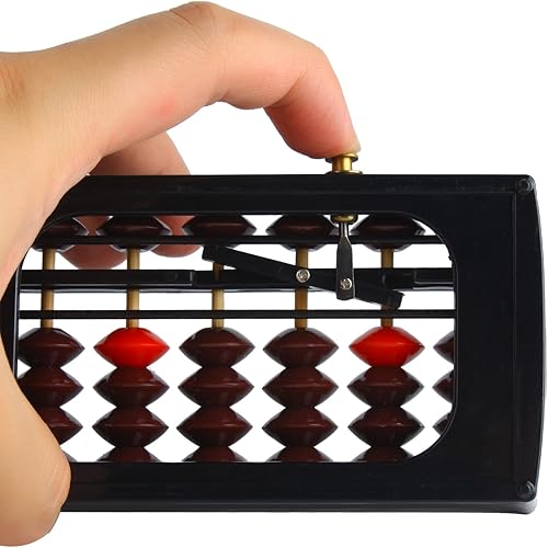 Vista 33 de Larcele Abaco de conteo aritmético de cuentas con botón de reinicio, columna SP-02 13 (azul 1)