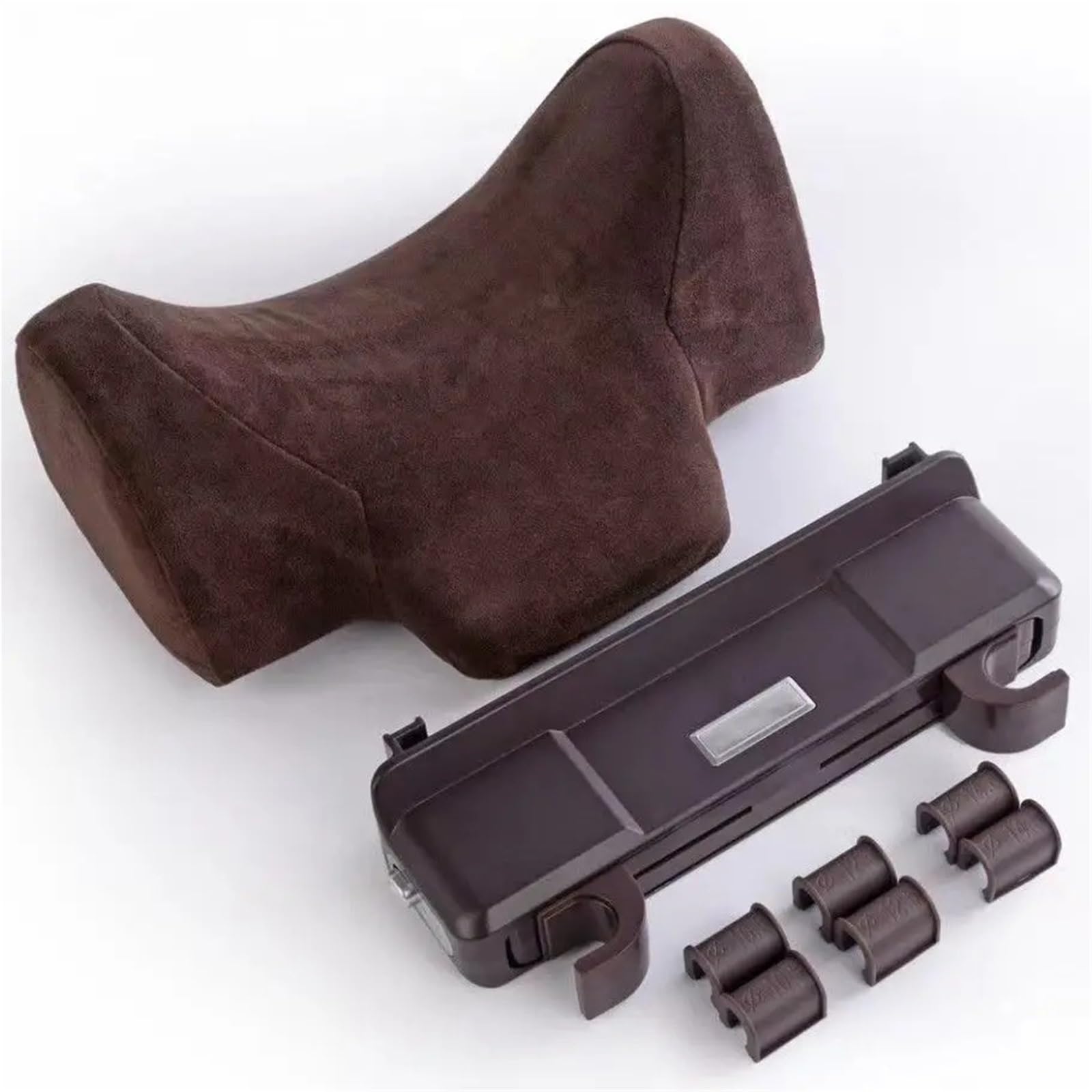 Lumbar Supports Cushion Almohada cervical para reposacabezas de coche, almohada cervical de alta gama para el asiento del coche, almohada cervical para conducir(Red)