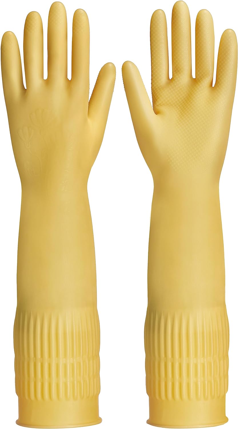 See full amazon price history chart for QTM Latex Rubber Hand Gloves for Dishwashing, Kitchen, Cleaning, Washing, Working, Painting, Gardening, Pet Care Thick Latex Elbow Length, Wet and Dry Gloves (PACK OF 2 PAIR, GREEN) QTM Latex Rubber Hand Gloves for Dishwashing, Kitchen, Cleaning, Washing, Working, Painting, Gardening, Pet Care Thick Latex Elbow Length, Wet and Dry Gloves (PACK OF 2 PAIR, GREEN) (B0D2NJ4HKT) Amazon Price History, Amazon Price Tracker