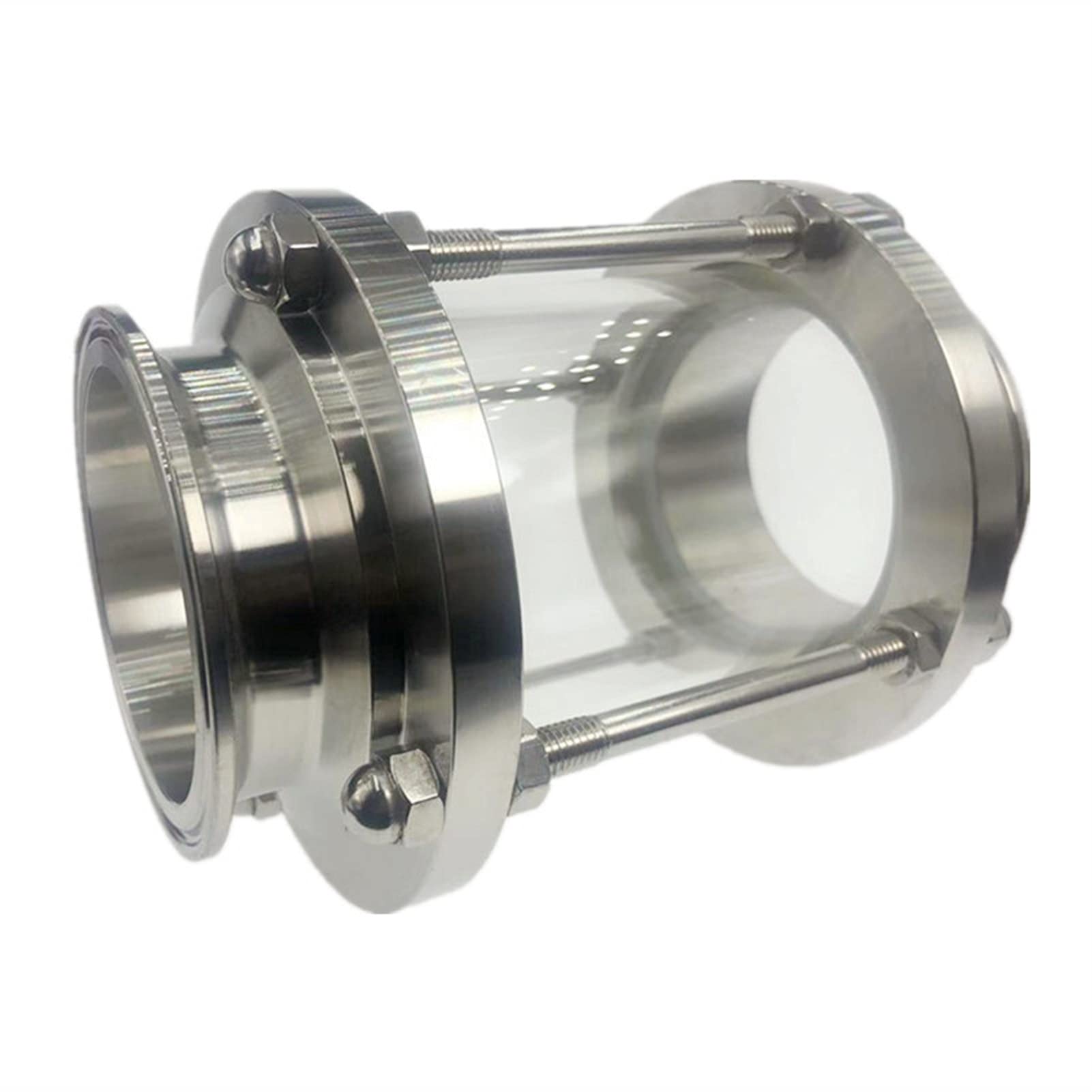 Dioptre de verre de flux 3" SS304 à virole 91mm, la haute précision pour tuyauterie