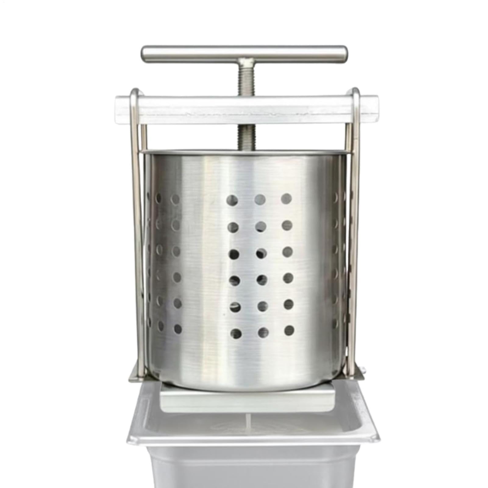 Exprimidor de frutas manual para elaborar vino en casa con facilidad