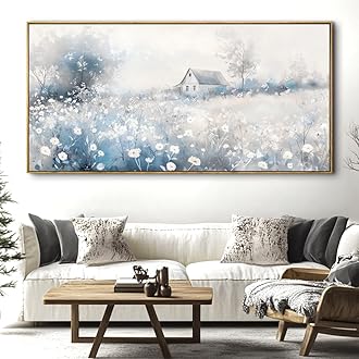 landscape Abstract Wall Art For Living Room Large Size Framed Canvas Wall Art Abstract Wall Decor Abstract Art Paintings Modern Artwork Decor for Bedroom Bathroom 60x30in