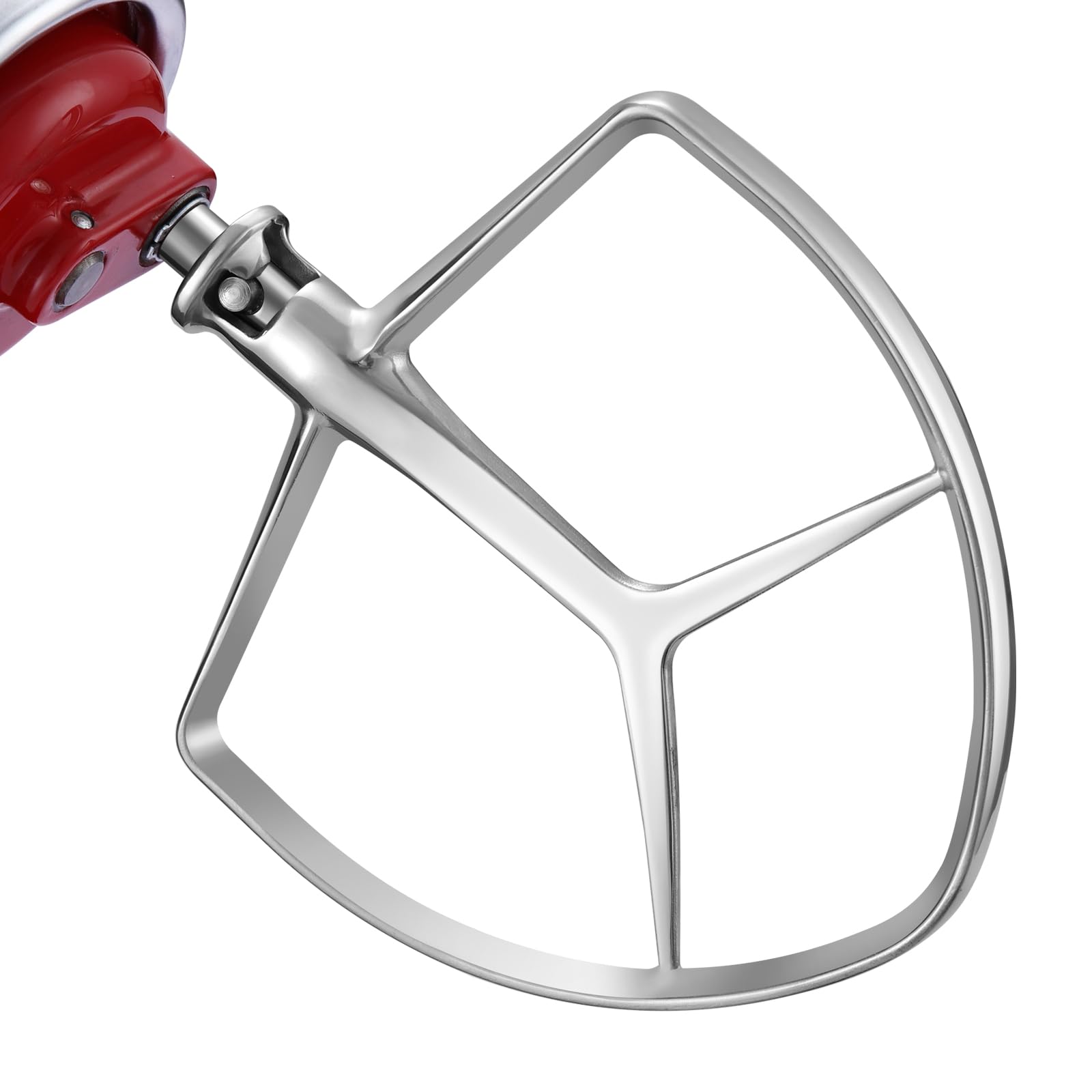 GdrtwwhStainless Steel Flat Beater Attachment for KitchenAid 7 Quart Bowl Lift Stand Mixer,Replacement Parts Bread Hook, Dishwasher Safe(Replace KA7QCFB)