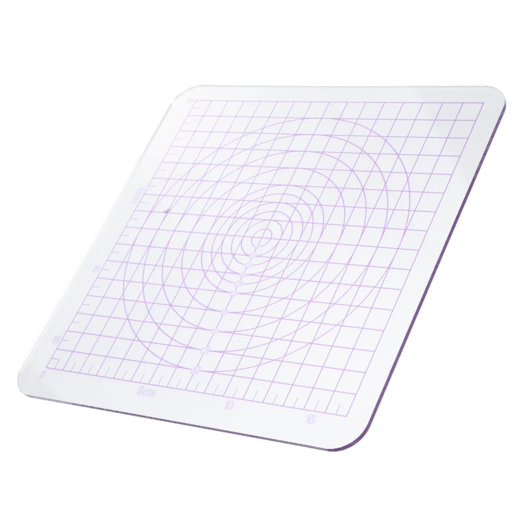 AUTSUPPL Square Transparent Acrylic Clay Pressing Board for Crafts Lightweight Portable Polymer Clay Roller Smooth for Sculpting and Pottery Projects