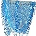 Women's Lace Tassel Soft Triangle Fashion Scarf Neck Wrap Scarves Acid Blue