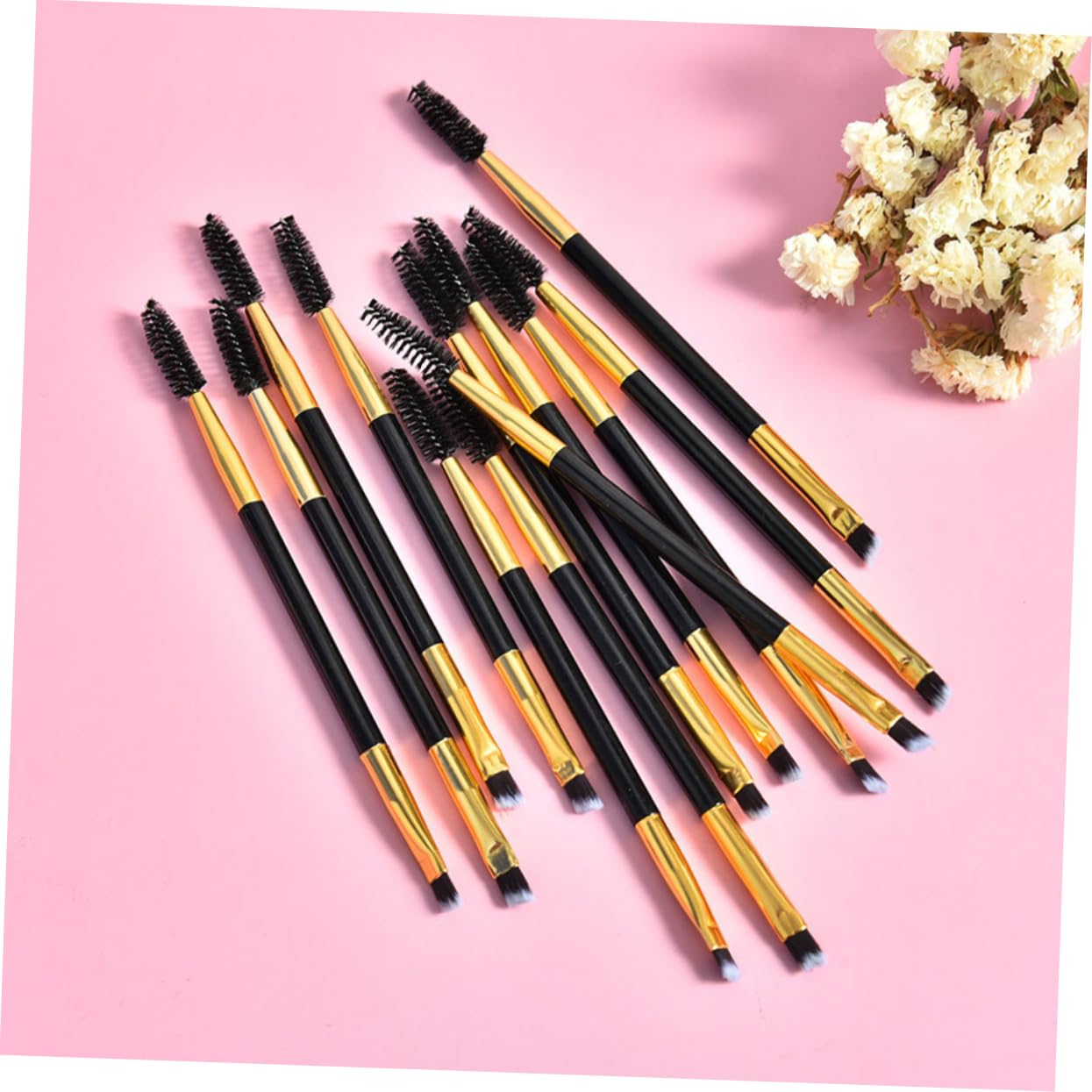 PartyKindom 12pcs Double-ended Mascara Brush Set Eyebrow Brush Cosmetic Brush Spiral Eyelash Purpose Eyebrow Comb Makeup Tools for Women
