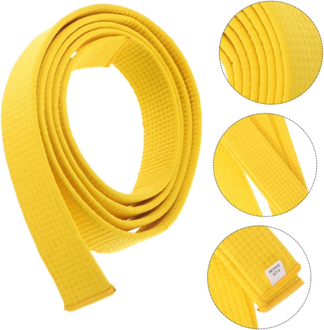 WOONEKY 2pcs Soft Taekwondo Belt Karate Belt Uniform for Men Women Boys and Girls Martial Arts