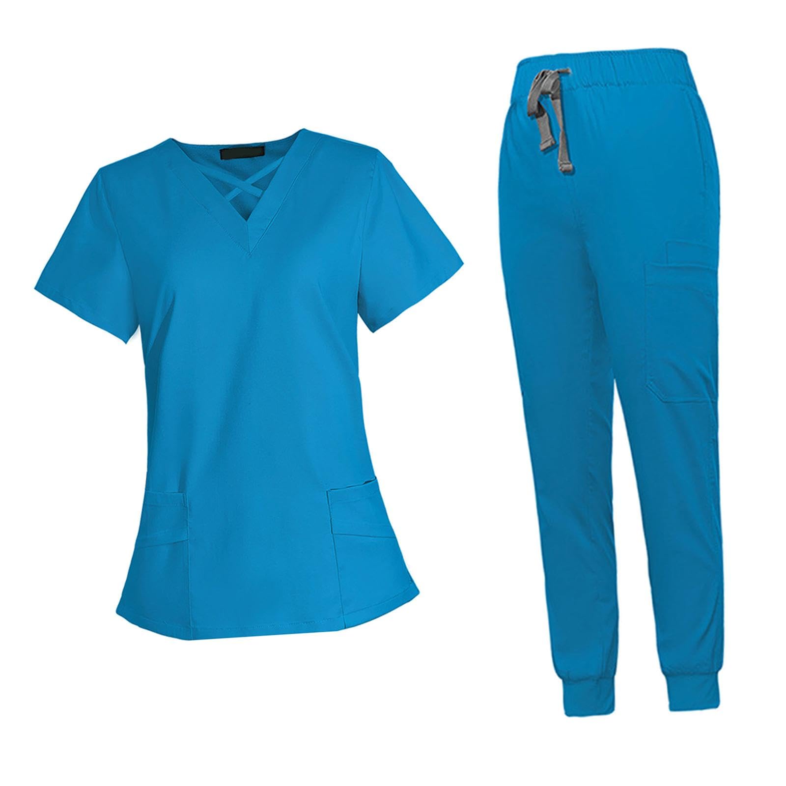 Infirmière en pantalon uniforme médical femme bleu L pour de longues gardes