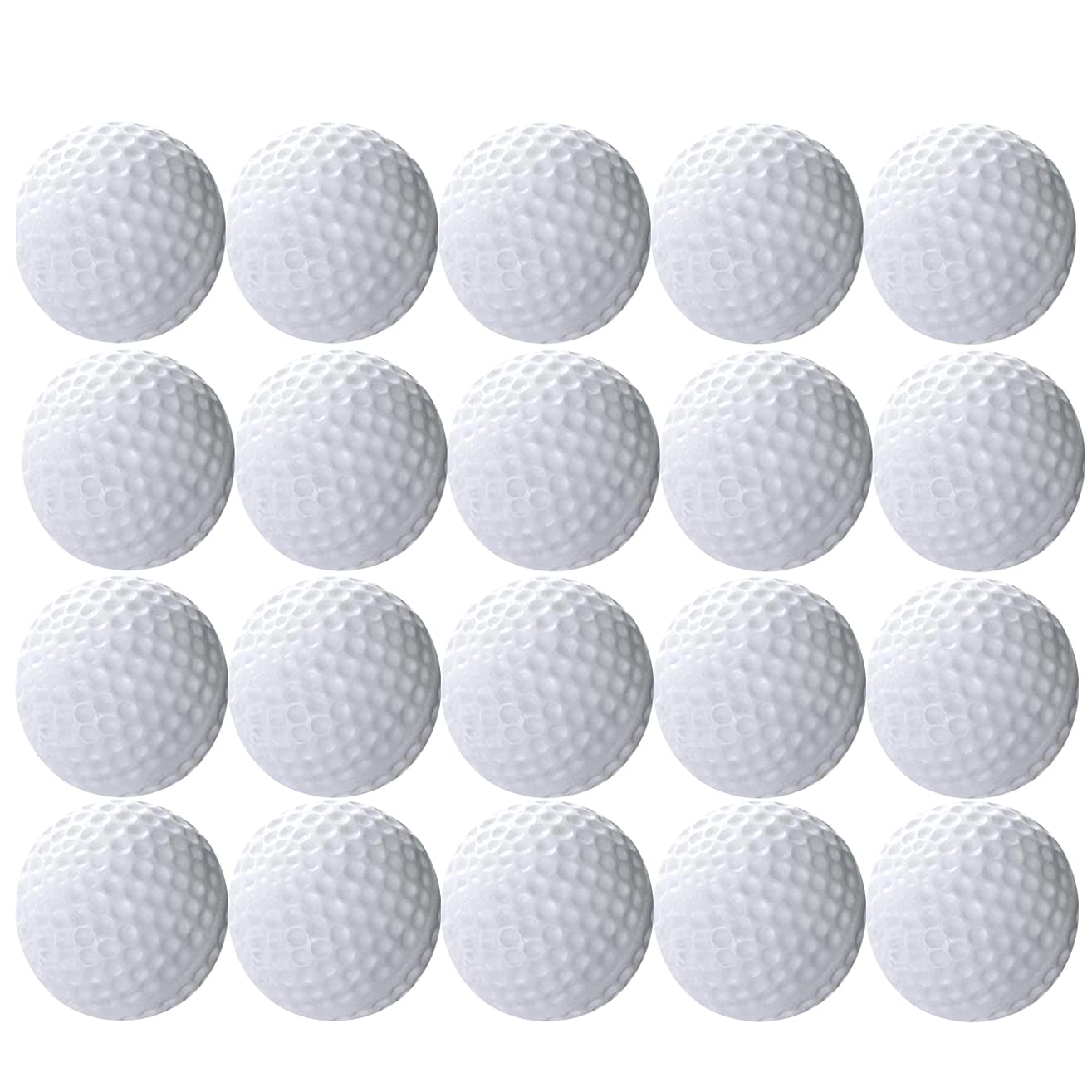 Ssccgym 20Packs Golfer Golf Balls Practice White Balls Sport Toys Games Indoor Outdoor for Children Kids Golfer
