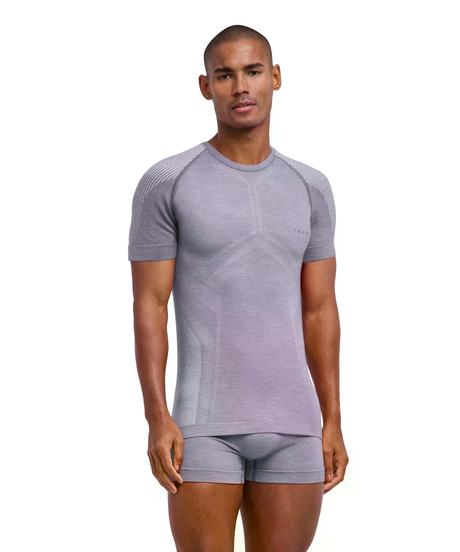 FALKE Herren Wool-Tech Light Funktionsshirt Kurzarmshirt atmungsaktive klimaregulierende geruchshemmende nachhaltige Wolle Funktionsmaterial warme und kalte Temperaturen Funktionsunterwäsche 1 Stück