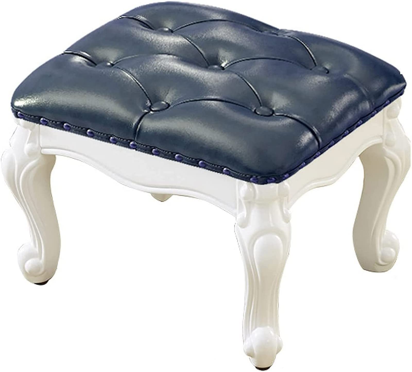 Chaise de changement de chaussures en bois massif et repose-pieds