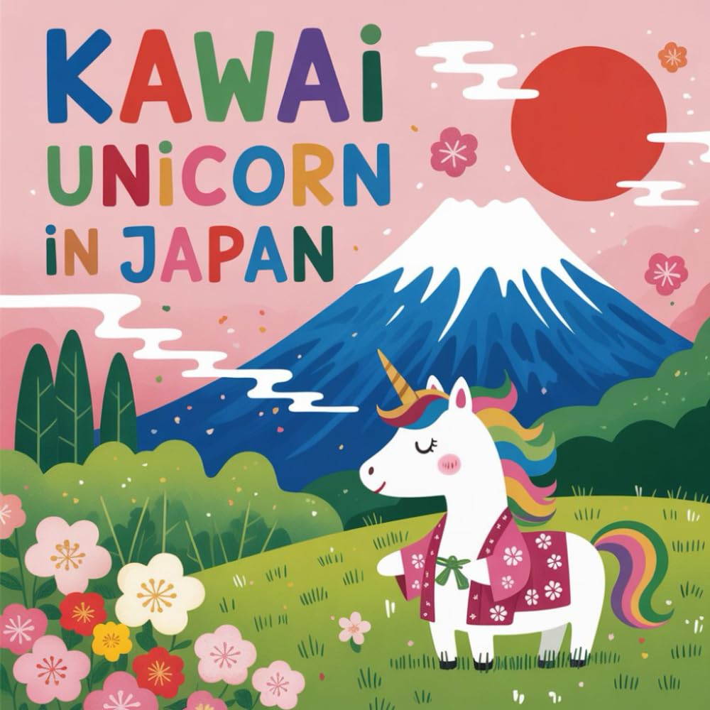 Kawai Unicorn in Japan: Kawai Unicorn Japan Coloring Book