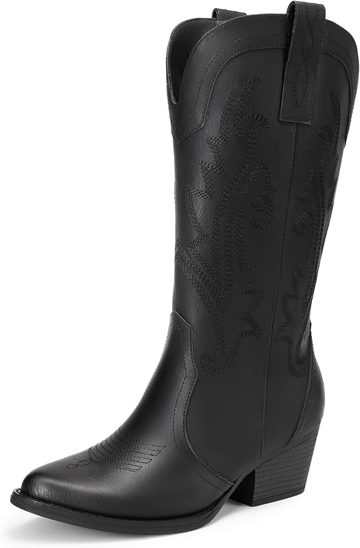 DREAM PAIRS Women's Cowboy Cowgirl Western Boots