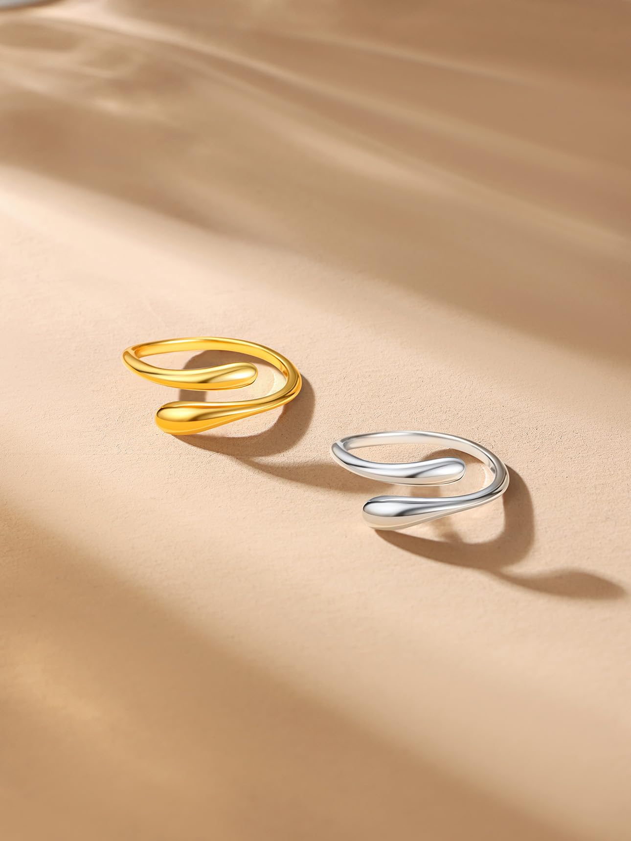 Bestyle Ring Sterling Silber 925 Damen: Verstellbare Ringe Frauen mit Geburtsstein Zirkonia Edelsteinen - Offen Damenring Verlobungsring Promise Ringe Anti Stress Ring für Damen Schmuck