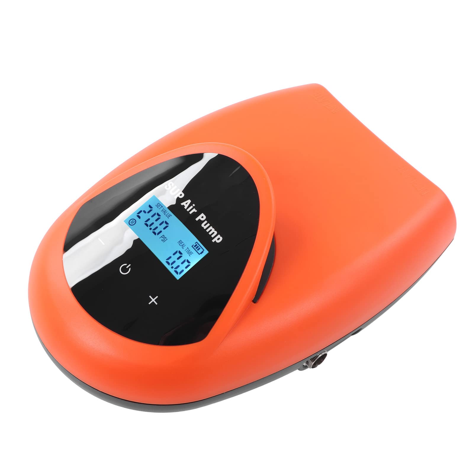 Electric Paddle Board Pump, Automatic Stop 20PSI High Voltage Dual Motor Inflatable Paddle Board Pump for Boats (Orange)-image-19