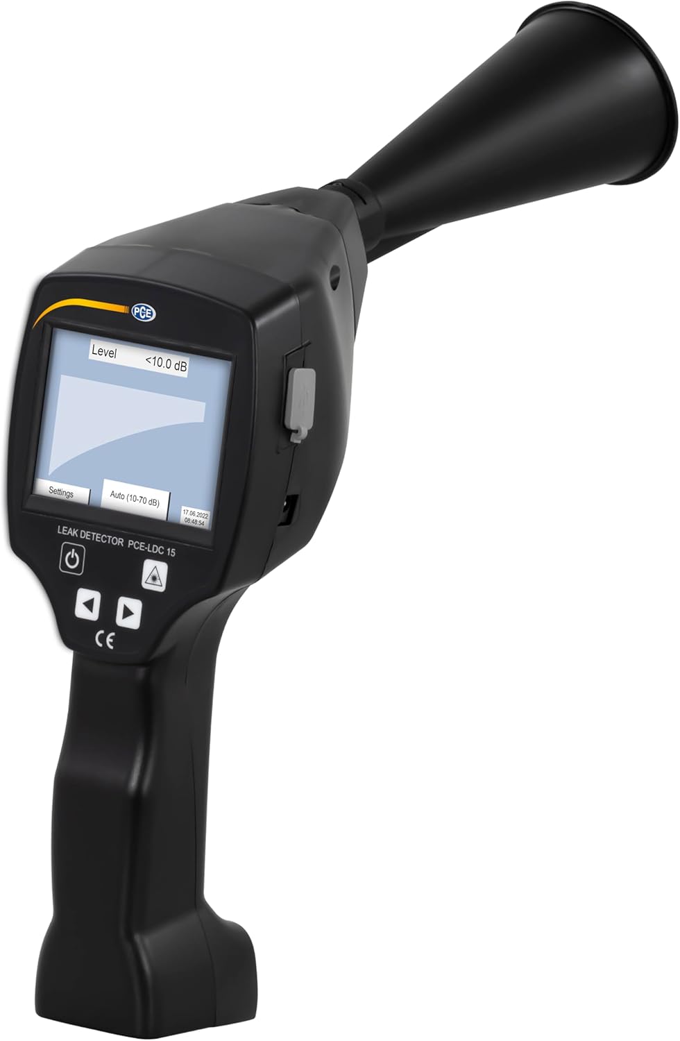 PCE Instruments PCE-LDC 15 Laser Distance Meter for Precise Length Measurement, Measures Up to 15 m with ±2 mm Accuracy, Featuring Backlit Display and Compact Handheld Design