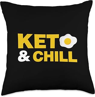 Keto and Chill Keto Throw Pillow