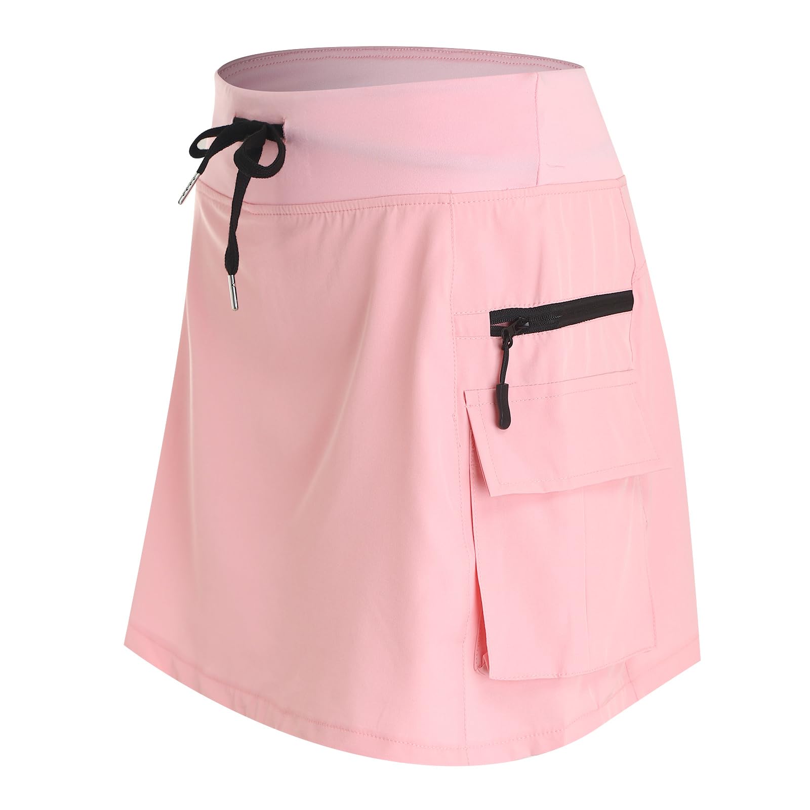 Générique Short Tennis Femme Jupes De Golf À Taille Haute Athlétique D'entraînement avec Poches Jupe Short Athlétique Pantskirts Legging Élastique Pants Activewear Course À Pied Jupes