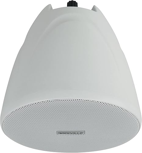 Miniatura 6 de Rockville (1) RCS180-6 180 vatios 6 zona 70v comercialrestaurante amplificadorpaquete Bluetooth con (4) PEN-40T blanco 4 "70V colgante colgante