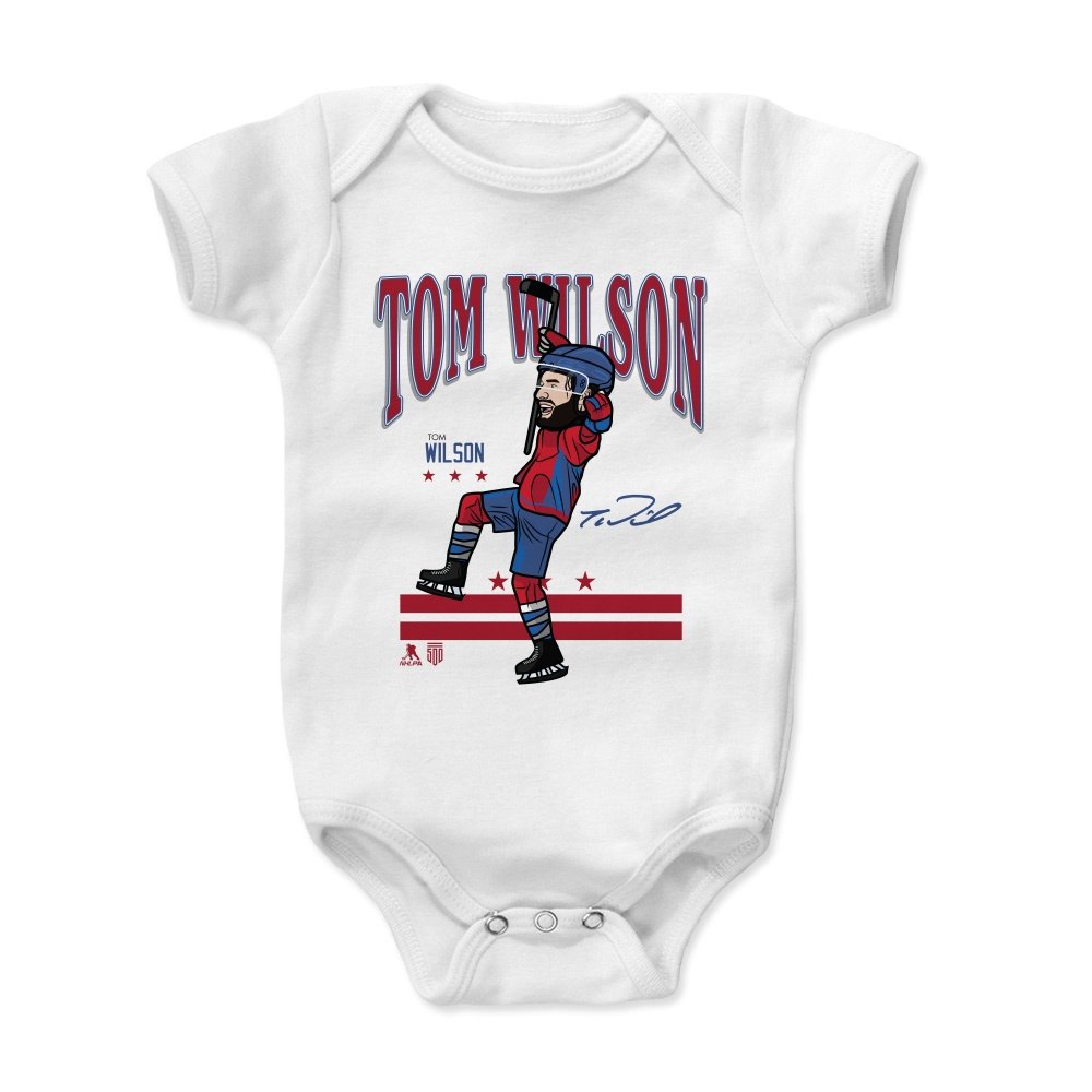 500 LEVEL Tom Wilson Baby Infant One Piece Bodysuit (12-18 Months, White) - Tom Wilson Flag R
