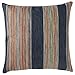 Rivet Bohemian Stripe Pillow, 17" x 17", Ink