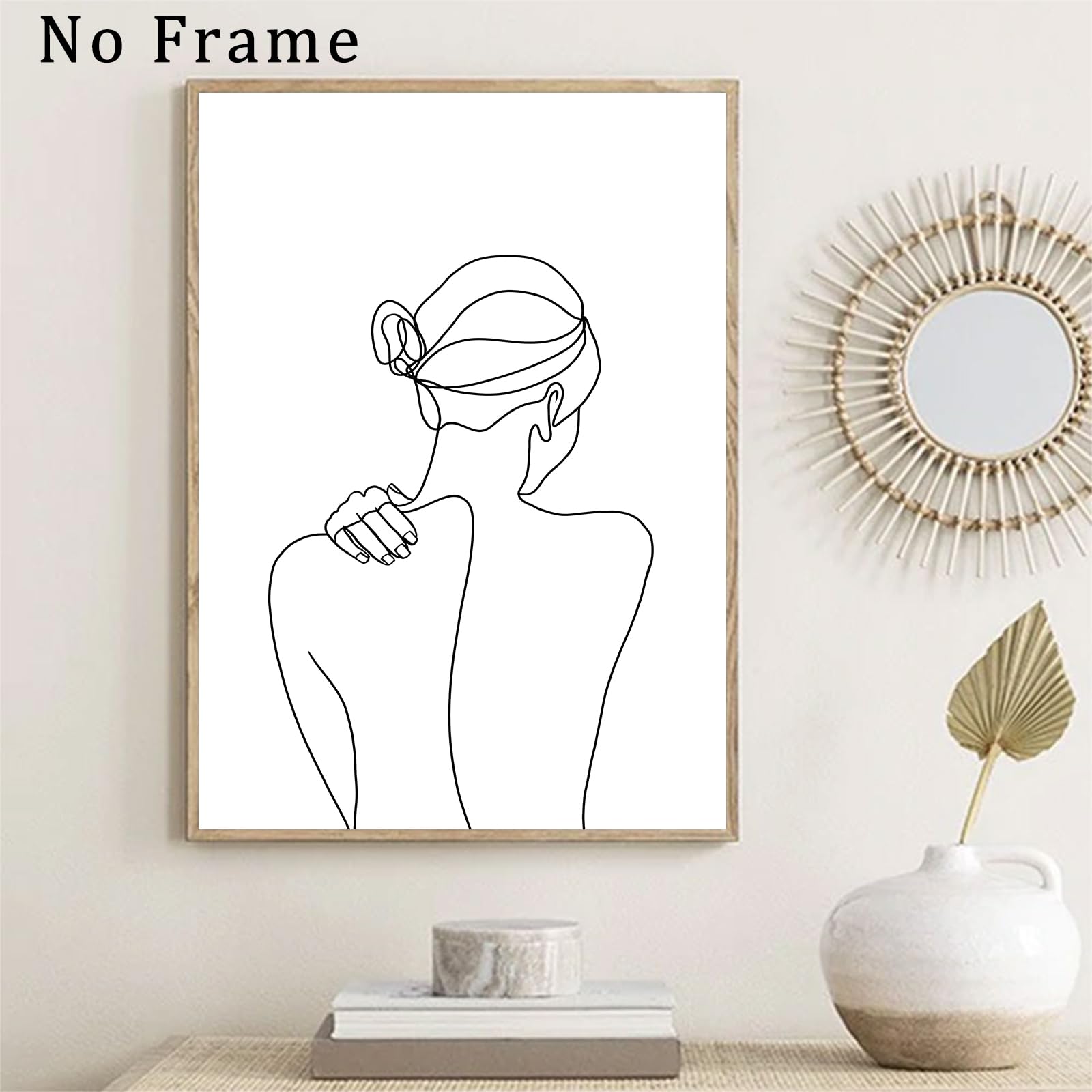 Woman Back Line Art