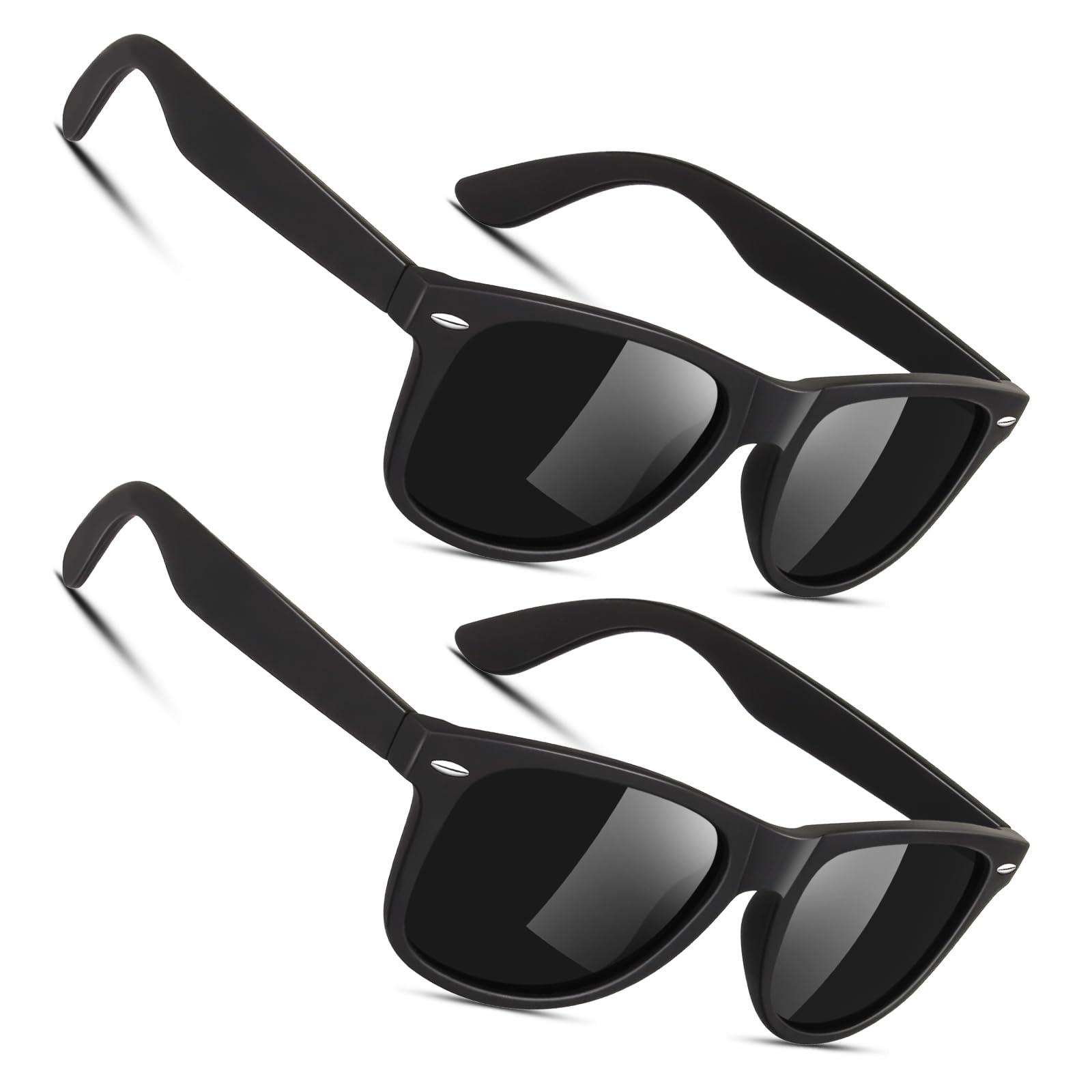 Sunier 2026 Hoher Schutz Sonnenbrille Herren Polarisiert Retro Vintage 100% UV-Schutz Klassisch Golf Fahren Fahrende Angeln Reisen Sonnenbrille Damen Cat 3 CE