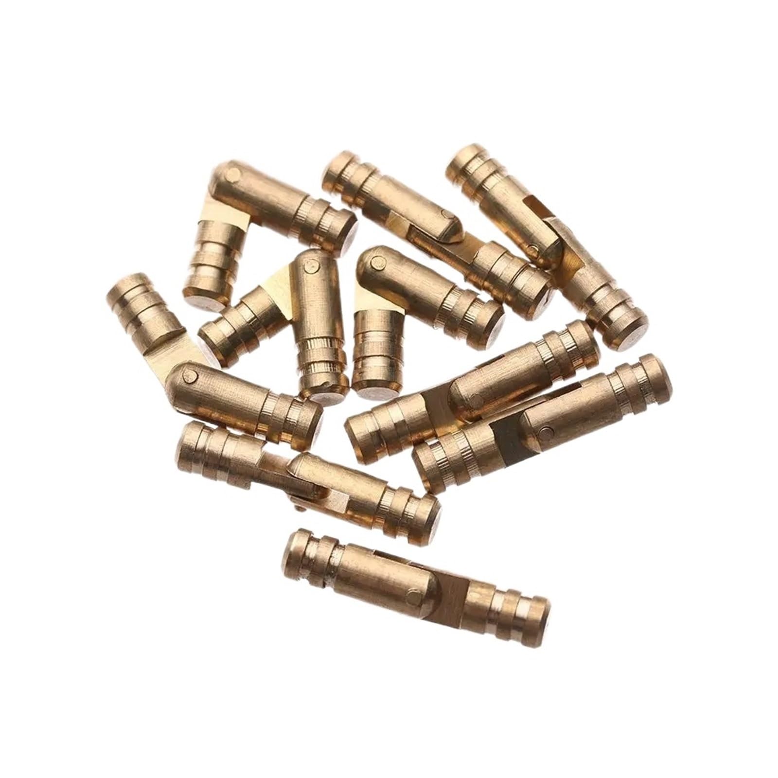 Luysgbxr One Color Barrel Hinges 30Pcs Barrel Hinges Cylindrical Hidden Jewelry Box Connector Concealed Invisible Brass Door For Furniture Hardware(5Mmx25mm)