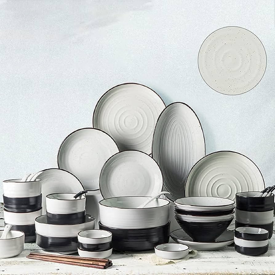 食器 Japanese Tableware Set Amazon.com: 42-Pieces Dinnerware Sets, Japanese-Style