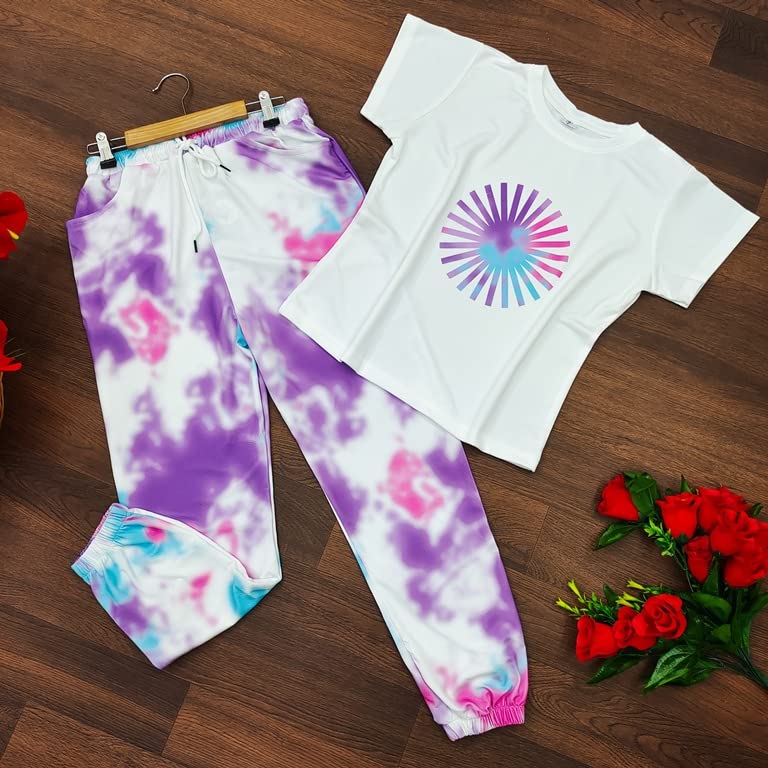 Image of OM SAI LATEST CREATION Night Suit Set for Women Rayon, Night Dress, Lounge Wear,Printed Rayon,Top and Capri Set for Women