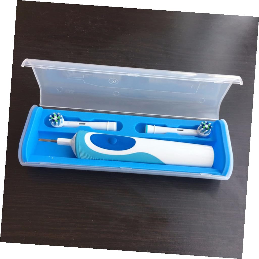 FRCOLOR 3 custodie per spazzolini da denti elettrici, da viaggio, per spazzolino elettrico, per bagni di protesici, spugna di risciacquo, viola, da viaggio, scatola portatile, Lilla, Cartella