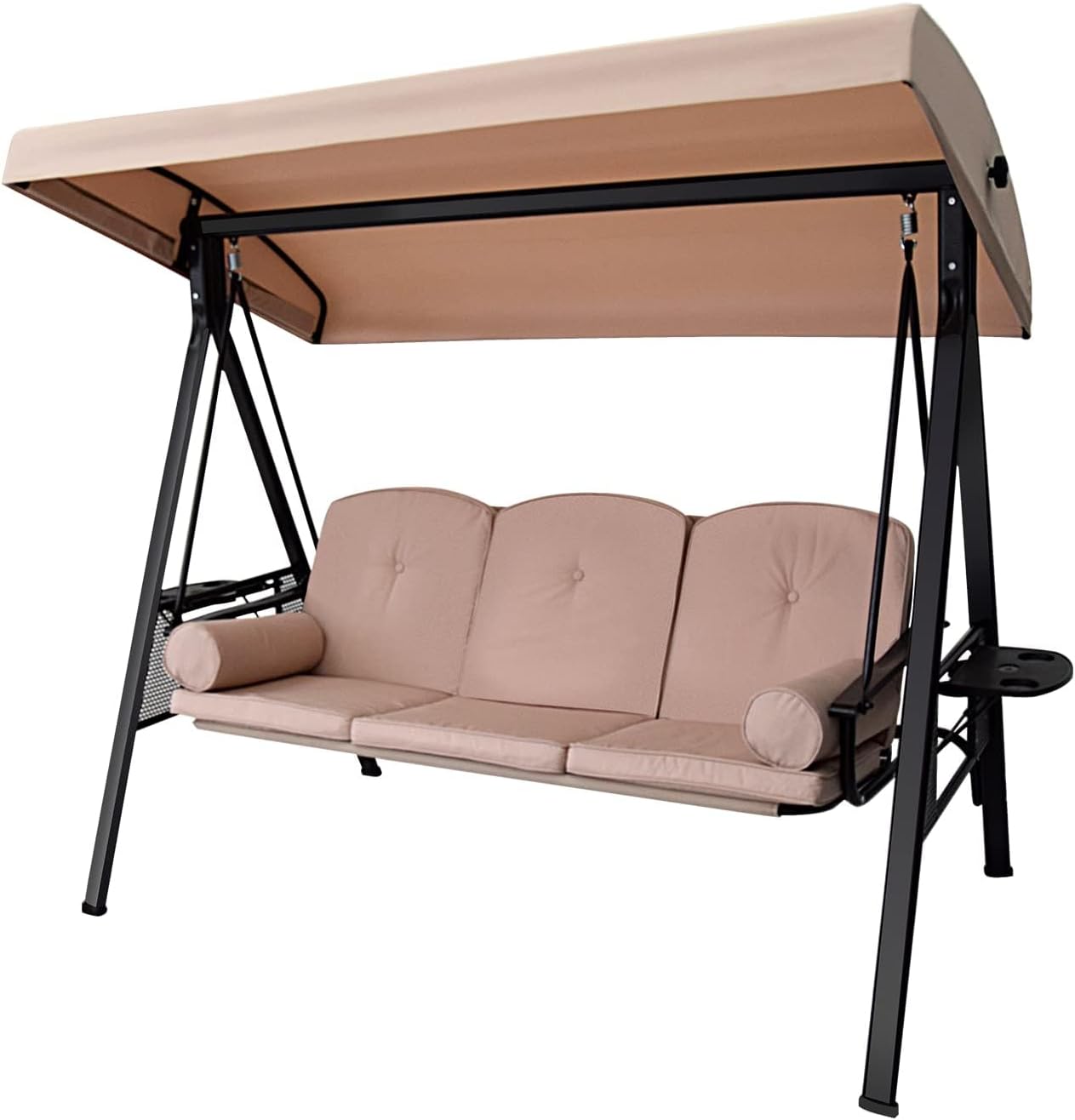 Hollywoodschaukel Sonnendach - Beige 210x145cm Made In Germany