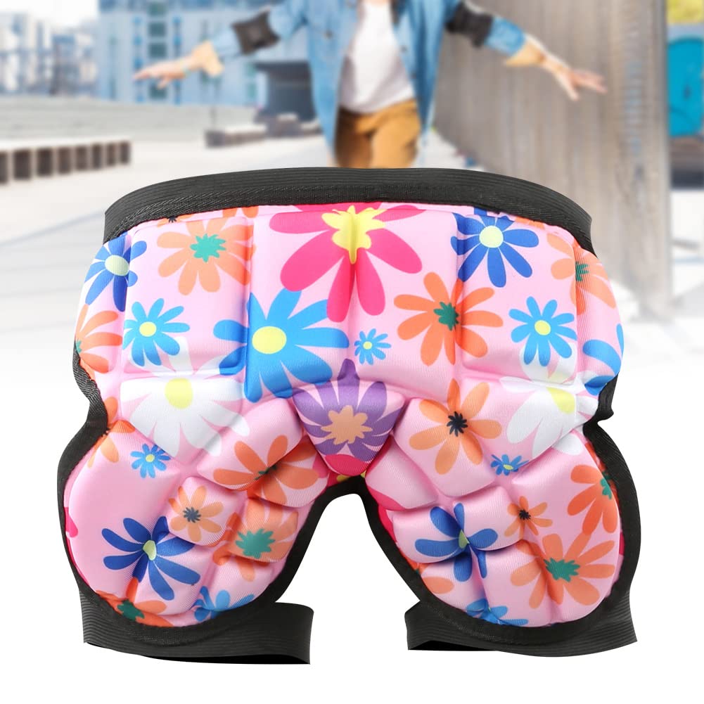 Vobumix Coussinet De Fesses De Ski – Protection Coccyx Douce Pour Enfants Et Adultes, Jaune Et Blanc