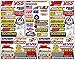 Motocross Dirt Bike Helmet Racing Tuning Decal Kit Sticker 5 Sheets #Db-505