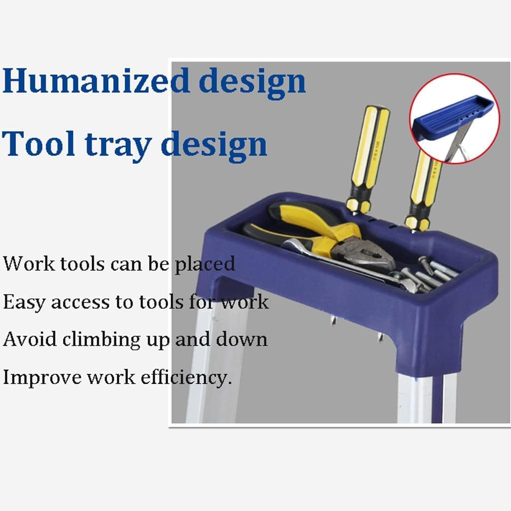 Step Ladders Aluminum Ladder Belt Tool Platform Folding Ladder Multipurpose Household Telescoping Ladders 242.5lb