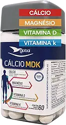 Cálcio MDK Global Suplementos 60 Cápsulas