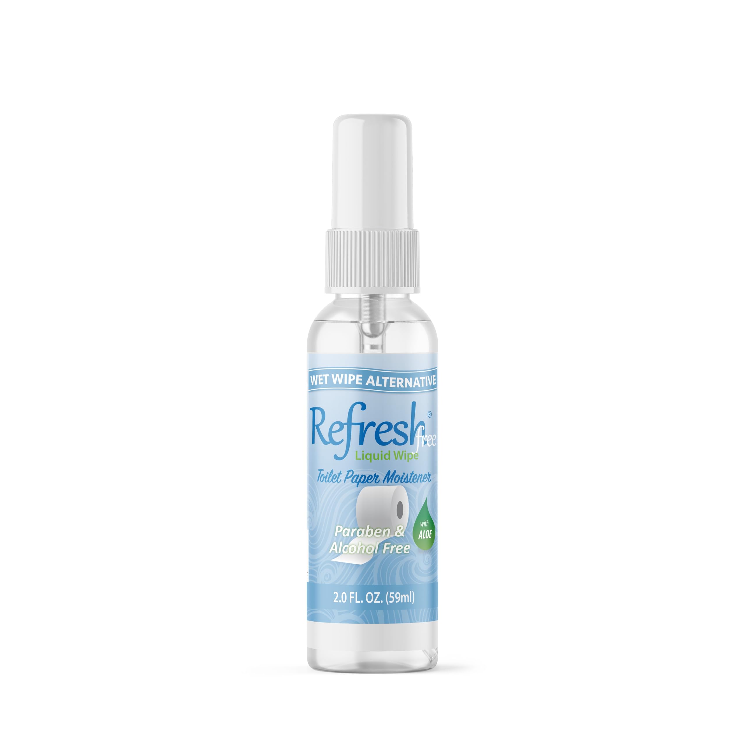 Refresh Liquid Wipe Toilet Paper Spray, Sensitive Skin Formula, 2 Fl Oz