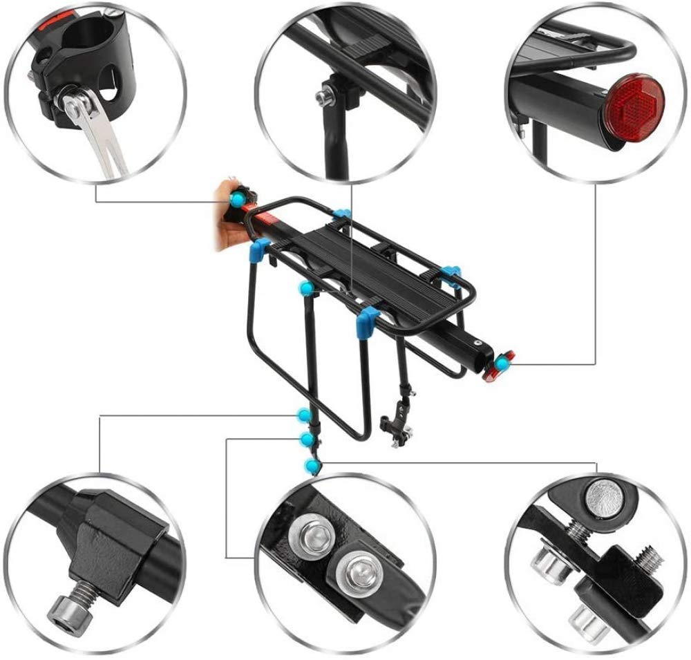 Porte-bagages Vélo Arrière Rapide HONGYEA - Support Jusqu’à 100kg | Pour VTT Et Ville