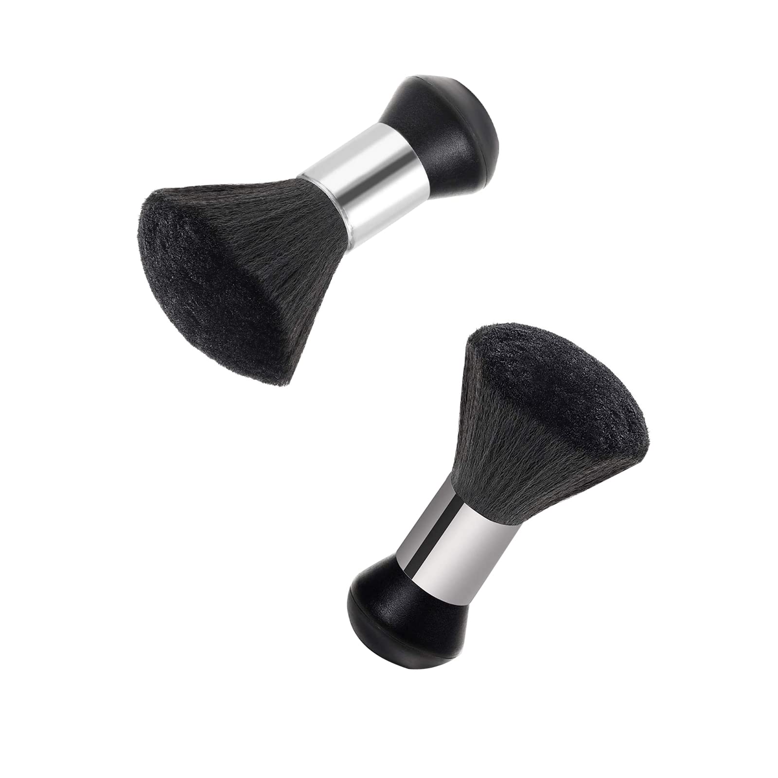 PROVO Brocha de Peluquería, Cepillos de Cuello Barbero Plumero Cuello Cepillo Suave Pelo Peluqueria Corte Estilista para Eliminar los Residuos del Cabello, Cepillo para Peluquería Tacto Suave, Negro