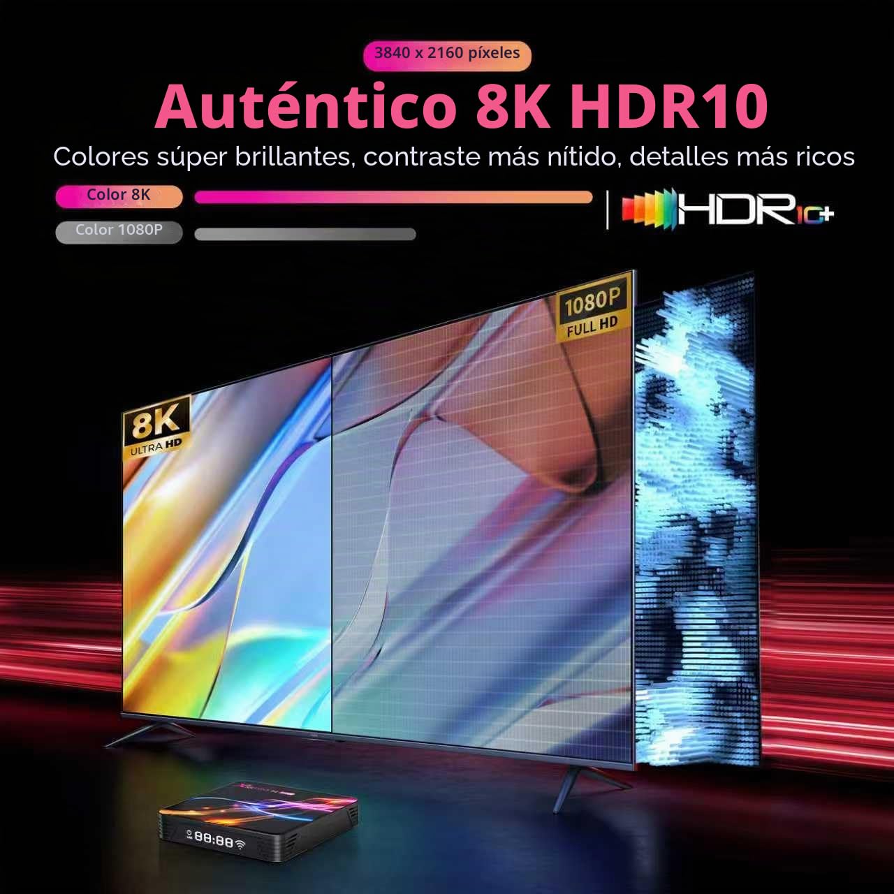 Android TV Box,X14 MAX Android 14.0 Smart TV Box 4GB RAM 64GB ROM RK3528 Quad-Core 64bit Cortex-A53 Mali 450 MP2 GPU Support 8K 3D 1080P 2.4/5.0GHz WiFi BT5.0 10/100M Ethernet DLNA USB 3.0 H.265